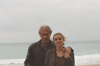 Con su compaera Roxana. (Febrero, 2003)