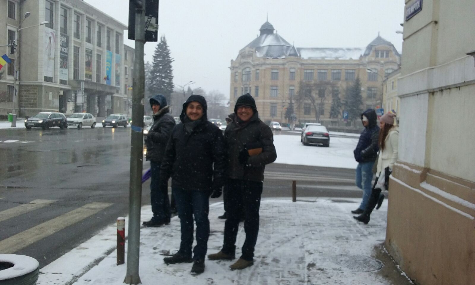 Nevando en Rumanía